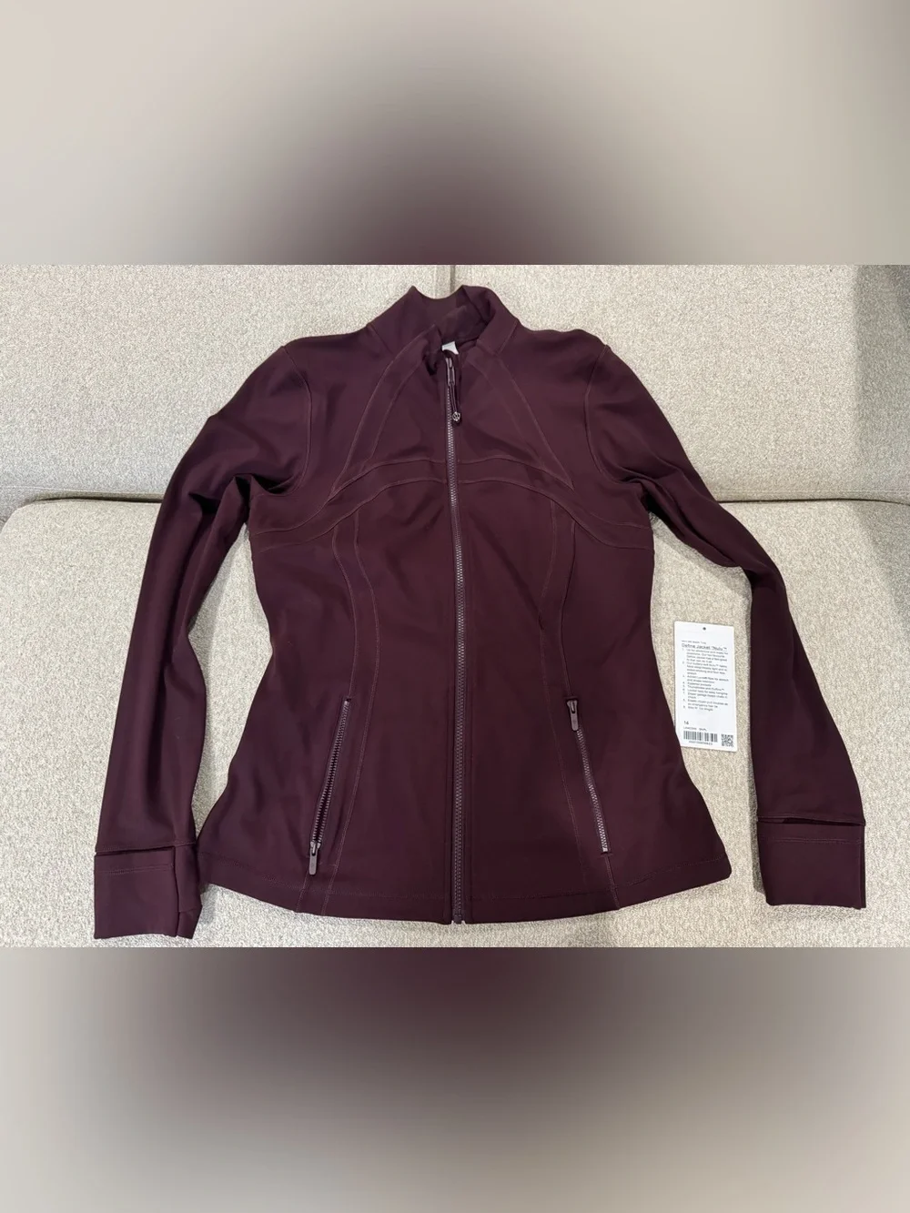 Lululemon Define Full Length Goodnight Plum Sz 14 NWOT - Picture 1 of 6